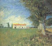 Vincent Van Gogh Farmhous in a Wheat Field (nn04) Germany oil painting artist